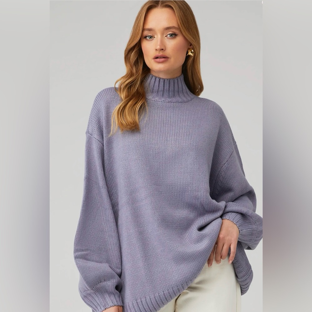 WeWoreWhat oversized mock neck sweater